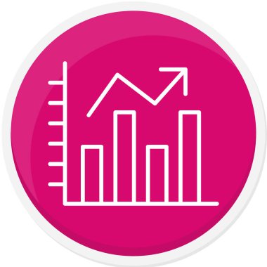 iş grafiği vektör simgesi modern basit vektör illüstrasyonu