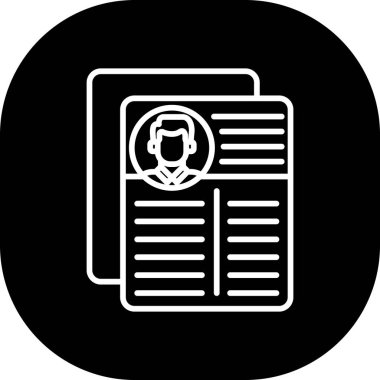 gazete simgesi vektör illüstrasyonu