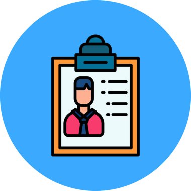 Görev simgesi vektör illüstrasyonu