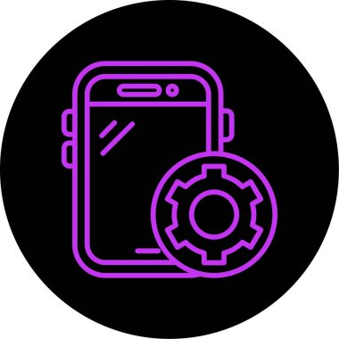 Vektör Mobil simge illüstrasyonu