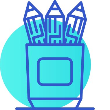 Kalem. Web simgesi basit illüstrasyon, çizim