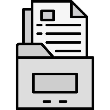 dosya dizini vektör illüstrasyonu