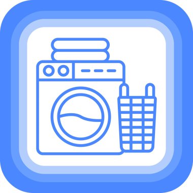 Yıkama. Web simgesi basit illüstrasyon