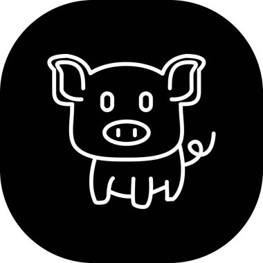 vektör domuz resimleme