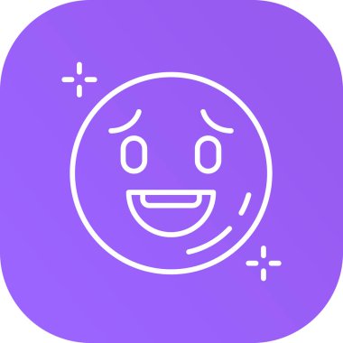 Mutlu emoji simgesi tasarımı