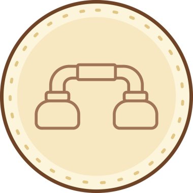 Bir kahve fincanı simgesinin vektör çizimi