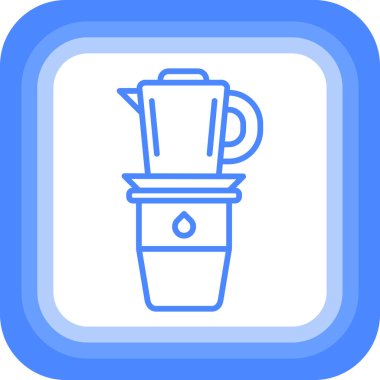 kahve fincanı ikonu vektör illüstrasyonu