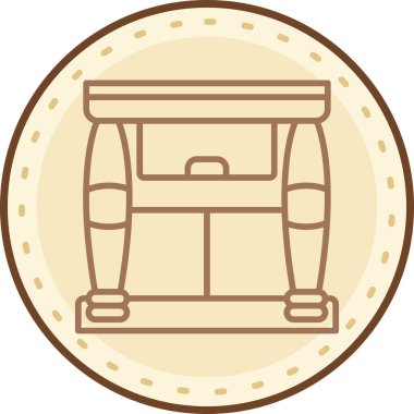 Çizgi film simgesinin vektör çizimi