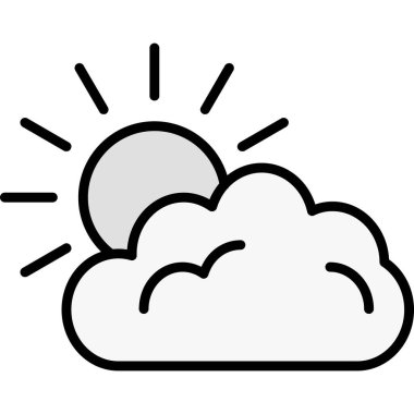 Bulut. Web simgesi basit tasarım