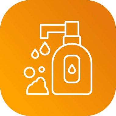 Modern sabun simgesinin vektör illüstrasyonu