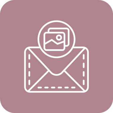 E- posta simgesinin vektör illüstrasyonu