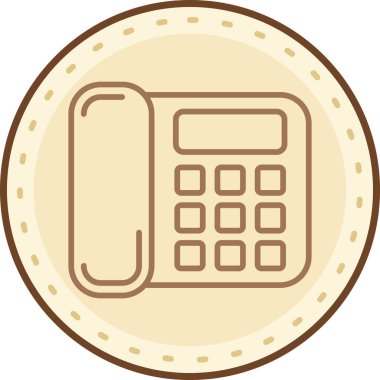 telefon simgesi, vektör illüstrasyonu