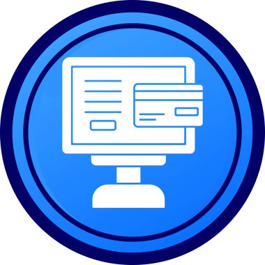 Bilgisayar. Web simgesi basit illüstrasyon