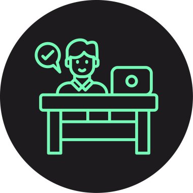 öğrenci simgesi vektör illüstrasyonu