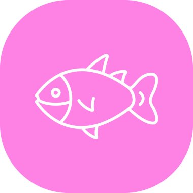 Bir balık simgesinin vektör çizimi