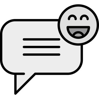 konuşma balonu mesaj simgesi vektör çizim tasarım