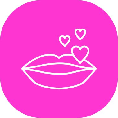 Bir kadının dudaklarının vektör çizimi