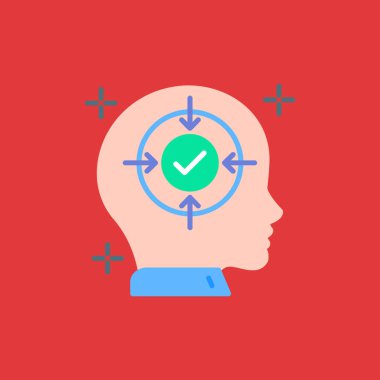 işaretleme vektörlü beyin ve kafa