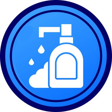 Su. Web simgesi basit illüstrasyon