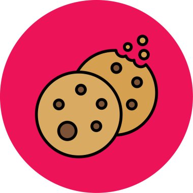 Çikolata. Web simgesi basit illüstrasyon