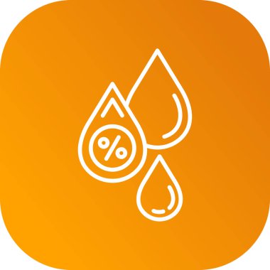 Yüzde simgesi simgesi ile bırak