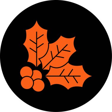 Beyaz arkaplanda izole edilmiş özet biçiminde sonbahar yaprağı dekorasyon simgesi