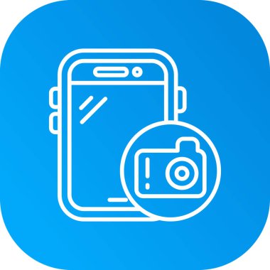 Kamera simgesi soyut bir grupta izole edildi