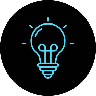 Soyut arka grupta izole edilmiş ampul simgesi