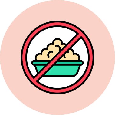 Kişisel ve ticari kullanım için yiyecek vektörü simgesi simgesi vektör çizimi..