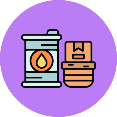 Yanan Mum Simgesi Vektör İllüstrasyonu