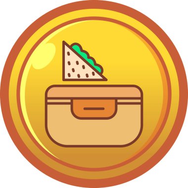 Kek. Web simgesi basit illüstrasyon