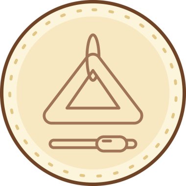 Dövme simgesinin vektör çizimi