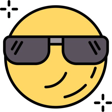 güneş gözlüğü yaz simgesi