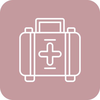 Çanta simgesinin vektör illüstrasyonu