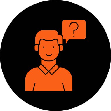 İnsan avatar vektör illüstrasyonuyla konuşma balonu