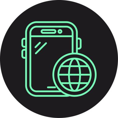 Vektör Mobil simge illüstrasyonu