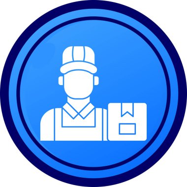 işçi simgesi, vektör illüstrasyonu