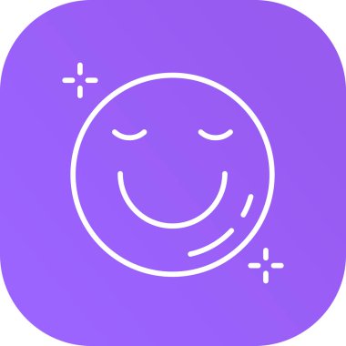 Gülümseme vektör simgesi modern illüstrasyon