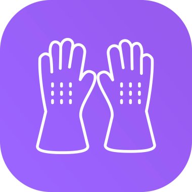 Eldiven simgesi vektör illüstrasyonu