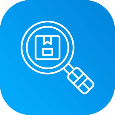 Büyütme cam simgesi vektör illüstrasyonu