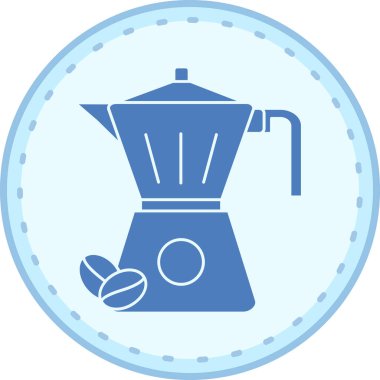 kahve makinesi ikon vektör illüstrasyonu