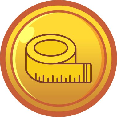 Altın sikkenin altın vektör simgesi