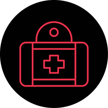 tıbbi durum simgesi daire içine alındı