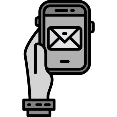 e-posta simgesi ana hat biçiminde