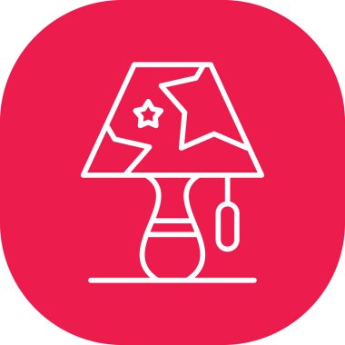 Vektör illüstrasyonu, lamba simgesi