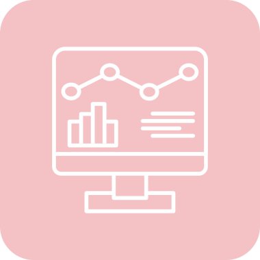 analitik simge vektör illüstrasyonu