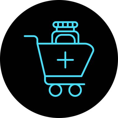 Soyut grupta izole edilmiş sepet simgesi ekle