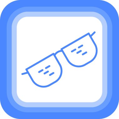 Gözlük simgesi, vektör çizimi