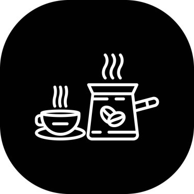 çay fincanı ikonu vektör illüstrasyonu