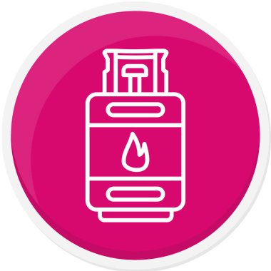 gaz söndürücü ikon vektör illüstrasyonu